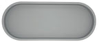 Happitasa Premium 12” x 5” Silicone Vanity Tray | Sink and Surface Organizer with Sturdy Non-Slip Base | Heat Safe, Dishwasher Safe (Grey) - color: Gray
