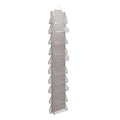 Household Essentials 20-Pocket Closet Shoe File, Single Hook System - color: Silver