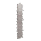 Household Essentials 20-Pocket Closet Shoe File, Single Hook System - color: Silver
