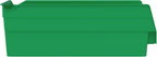 Akro-Mils 30130 Plastic Shelf Bins, Heavy Duty Storage Bins for Garage, Closet, and Drawer Organization, 12" x 6-1/2" x 4", Green, 12-Pack - color: Green
