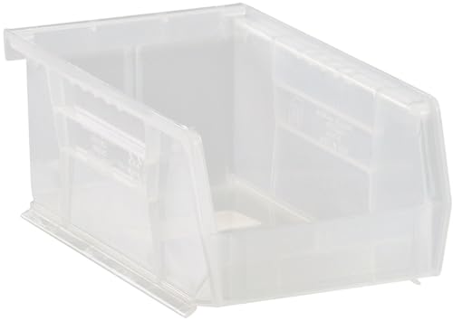 Hudson Exchange 7-1/2" x 4" x 3" Plastic Stackable Storage Bin and Hanging Container (Clear, 1 Pack) - color: Clear, size: 1 Pack
