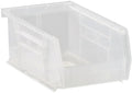 Hudson Exchange 7-1/2" x 4" x 3" Plastic Stackable Storage Bin and Hanging Container (Clear, 1 Pack) - color: Clear, size: 1 Pack