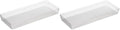 Oggi Clear Drawer Organizer - 6" X 15" - Ideal for Organizing Kitchen Drawers, Office, Desk, Silverware, Kitchen Utensils, Cosmetics and Bathrooms (Pack of 2) - size: 6" by 15" (Pack of 2)