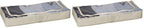 Household Essentials Under Bed Storage Chest, Beige (Pack of 2) - size: Underbed Chest (Pack of 2)