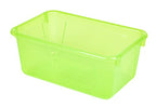 Storex Small Cubby Bin, 12.2 x 7.8 x 5.1 Inches, Candy Green, 5-Pack (62477U05C) - color: Tint Green, style: Bin Only