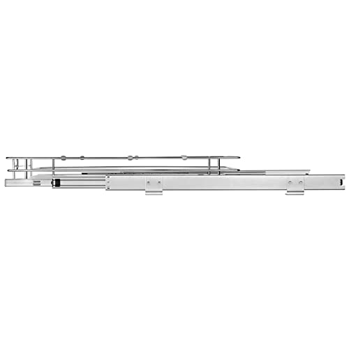 VEVOR 11" Wx21 Dx2.5 H Pull Out Cabinet Organizer, Heavy Duty Slide Out Pantry Shelves, Steel Roll Out Drawers, Sliding Drawer Storage for Home Under Sink, 13.5" Wx22 Dx7 H Install Size for Cabinet - size: 12.6"Wx21"D