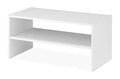 Whitmor Wood Stackable 2-Shelf Shoe Rack, White, 24 inches - color: White, size: 24 INCH