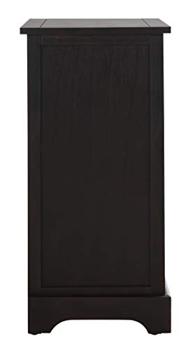 SAFAVIEH Home Collection Carrie Brown/ Natural Wicker 3-Drawer Storage Nightstand Side Table (Fully Assembled) - color: Brown