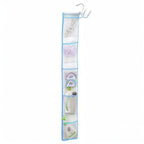 ALYER Narrow Mesh Fabric Shower Caddy Organizer with Hanger,Hanging Mesh Pockets for Shampoo, Conditioner, Soap and Body Wash (Blue) - color: Blue-hanger