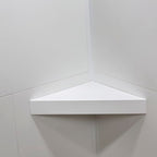 Palisade Vinyl Waterproof Corner Shower Shelf in Dusty Pearl - color: Dusty Pearl