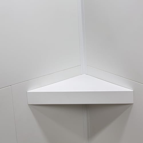 Palisade Vinyl Waterproof Corner Shower Shelf in Dusty Pearl - color: Dusty Pearl