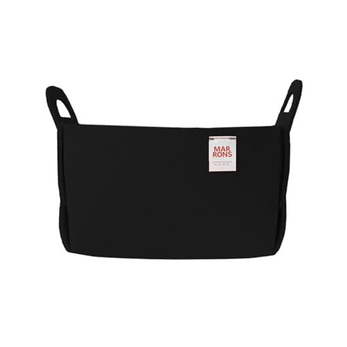 Collapsible Felt BLACK Storage Bin Small 7.1"x5.1"x5.1" – Foldable Basket with Handles for Closet, Toy Storage, Laundry Room Organization, Decorative Storage Baskets for Shelves, Nursery - color: BLACK, size: SMALL