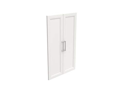 ClosetMaid Modular Storage Pair Set, Wood Closet Organizer, Shaker Style, Add On Accessory for Shelf Units, White, Solid 2-Door Kit - color: White