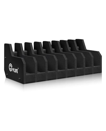 CVLIFE Foam Pistol Rack for Gun Safe Shelf Pistol Holder Gun Safe Cabinet Accessories Handgun Rack Pistol Stand for Storage - size: 8 Slots