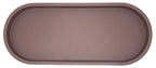 Happitasa Premium 12” x 5” Silicone Vanity Tray | Sink and Surface Organizer with Sturdy Non-Slip Base | Heat Safe, Dishwasher Safe (Dark Chocolate) - color: Dark Chocolate