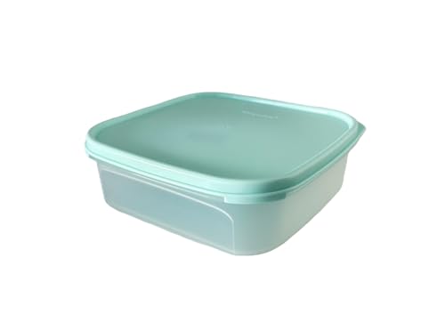 NewTupperware Modular Mates Square #1 Container 5-cup / 1.2 L with Seal (Aquamarine) - color: Aquamarine