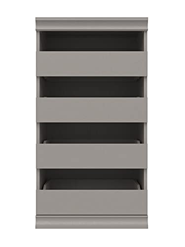 ClosetMaid 4598 Modular Storage Stackable Unit with 4 Drawers, Taupe - color: Taupe