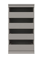 ClosetMaid 4598 Modular Storage Stackable Unit with 4 Drawers, Taupe - color: Taupe