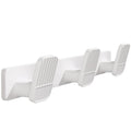 Coat Rack Wall Mount Coat Hooks - White Hook Rack with 3 Hooks Aluminum Wall Rack Hooks for Hanging Coat Hat Bag Towel Hanger Rustproof Coat Holder - color: White, size: Square 3 Hooks 1 Pack