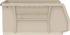 Akro-Mils 30235 AkroBins Plastic Storage Bins, Space-Saving Stackable Bins for Garage, Pantry, Craft Organization, 11" x 11" x 5", Stone, 6-Pack - color: Stone