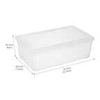 Stackable Clear Storage Bins with Lids Shoe Boxes 12 Packs Plastic Storage Containers 6 Quart Latching Plastic Shoe Boxes With Lids (Clear)