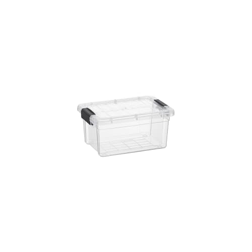 Superio Mini Storage Container Plastic Crayon Box Art Supplies and Sewing Case Stackable Clear Small Organizer for Beads, Stationery, Chalk, and Food, 1.05 Quart - size: 1.05 Quarts