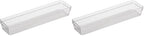 Oggi Clear Drawer Organizer | 3" X 12" | Pack of 2 | For Kitchen Drawers - size: 3" by 12" (Pack of 2)