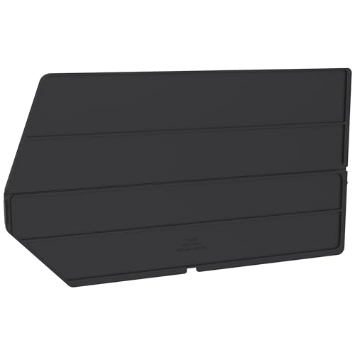 Akro-Mils 40260 Plastic Length Dividers for AkroBins Stackable Storage Bins Model 30260, Custom Storage Inserts for Tools, Crafts & Supplies, 6-Pack, Black - color: Black, size: 6-Pack | Fits 30260