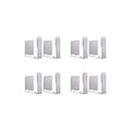 Pot Lid Holder Stainless Steel Wall Mounted 3M Self Adhesive Pan Cover Racks (Set of 4) Freely Adjustable Length (Silver) - color: Silver