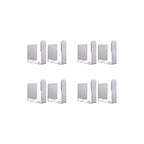 Pot Lid Holder Stainless Steel Wall Mounted 3M Self Adhesive Pan Cover Racks (Set of 4) Freely Adjustable Length (Silver) - color: Silver