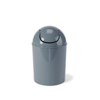Umbra 1.25 Gallon Mini Waste Can with Removable Swing-Top Lid - Small Garbage Bin for Kitchen, Bathroom, Bedroom, Office - Compact Trash Can Fit Under Tables & Counters - Slate Blue - color: Slate Blue
