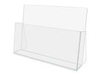 Brochure Holder 11" Wide Catalog or Magazine Bin Clear Acrylic for Counters Space Saving Caddy for Welcome Centers and Schools by Marketing Holders