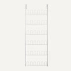 Amazon Basics Over the Door Metal Shoe Rack, 18 Pair Capacity, Space Efficient, Powder-Coated for Rust Resistance, White