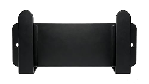 Stainless Steel Under Cabinet Cutting Board Holder Black Wall Mounted Pot Lid Storage Adhesive Punch Free No Drill Kitchen Organizer 7" x 2.3" x 1.8" - color: Black