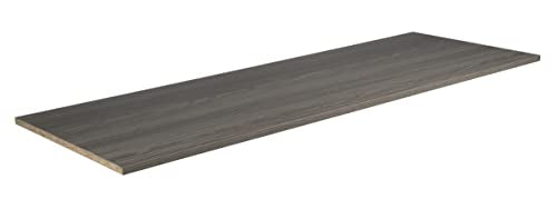 ClosetMaid SuiteSymphony Wood Top Closet Shelf, 48-Inch Wide, Graphite Grey - color: Graphite Grey