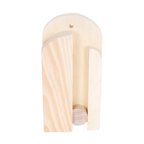Lehman's Amish Handcrafted Broom Holder, Wall-Mount Wooden Storage Solution for Corn Brooms, Fireplace Brooms and More, Natural Unfinished - color: Natural Unfinished