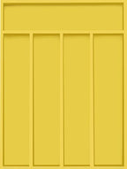 Utopia Kitchen Silverware Organizer, Bamboo Utensil Drawer Organizer for Cutlery, Utensils & Flatware (5 Compartment, Yellow) Pack of 1
