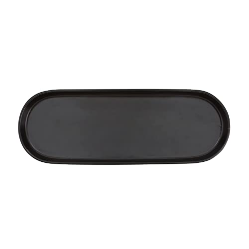 Simple Style Ceramic Sink Tray - Bathroom and Kitchen Counter Tray (Black) - color: Black