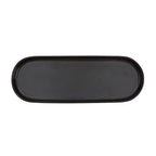 Simple Style Ceramic Sink Tray - Bathroom and Kitchen Counter Tray (Black) - color: Black