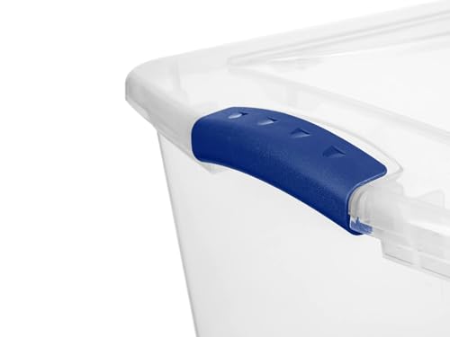 (2pack) 66 Quart Clear Plastic Storage Bins with Latch Lid, Extra Large Stackable Storage Containers for Home Organization, Heavy-Duty Plastic Storage Totes for Clothes, Blankets, Seasonal Items - size: 24" x 16" x 13