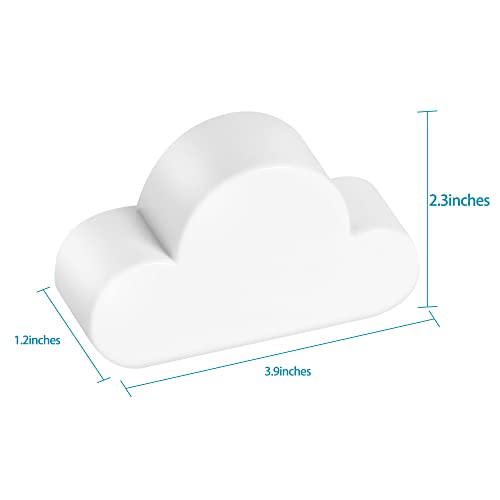 TWONE White Cloud Magnetic Wall Key Holder - Easy to Mount - Powerful Magnets Keep Keychains and Loose Keys Securely in Place