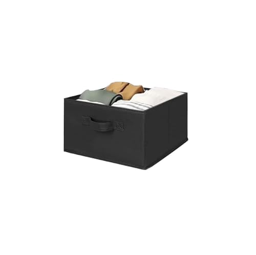 MAX Houser Hanging Shelf Closet Storage Organizer Removable Drawers ，Hanging Storage Organizer Hanging Sweater 2 Sock Underwear Drawers for Closet, Bedroom, Black - color: Black-d