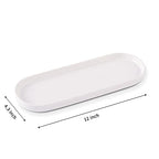 Ceramic Sink Tray, Suit for Bathroom Counter, Bathtub, Cosmetics Dish, Candle, Perfume Shampoo Liquid Soap Tray Simple Style Design Suit for Bathroom and Kitchen (2pcs White) - color: 2pcs White