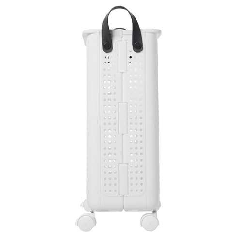 Clothes Basket, Plastic Dirty Clothes Hamper with Wheels Narrow Hampers for Laundry Laundry Hamper Waterproof for Dorm Family