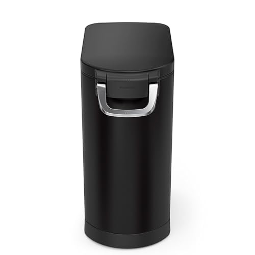 simplehuman 30 Liter, 32 lb / 14.5 kg Large Pet Food Storage Container for Dog Food, Cat Food, and Bird Feed, Matte Black - color: Matte Black, size: Large