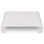 Navaris Wood Monitor Stand Riser - Computer Desk Organizer Desktop Dock Wooden Mount Display for PC TV Screen Notebook Laptop - Oak with White Stain - style: oakwood white