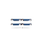 LocknLock LBF452RS4N Modular Plus Food Storage Container,8 set (4 containers & 4 Lids)- Navy - color: Navy, size: 8 set (4 containers & 4 Lids)