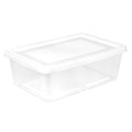Sterilite 45 Pack Storage Box, 12 Quart Stackable Tote, Clear Plastic Container with Secure Snapping Lids for Home and Office Organization, White - size: 12 Quart, style: 45