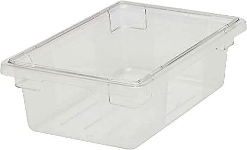 Rubbermaid Commercial Products Polycarbonate Food Storage Box/Tote, 3.5 Gallon, Clear, for Restaurant/Kitchen/Cafeteria - color: Clear, size: 3.5 Gal, style: Container