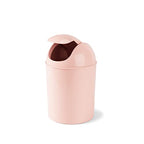 Umbra 1.25 Gallon Mini Waste Can with Removable Swing-Top Lid - Small Garbage Bin for Kitchen, Bathroom, Bedroom, Office - Compact Trash Can Fit Under Tables & Counters - Pink - color: Pink